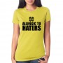 Marškinėliai Allergic to haters mot. Marškinėliai Allergic to haters mot.